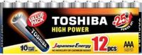 Toshiba HIGH POWER AAA Alkaline Batteries, 12 Pieces