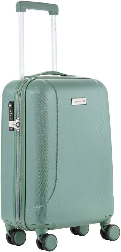 CarryOn Skyhopper Hardcase Handbagage Koffer 55cm - 32L - TSA-slot - Olijf
