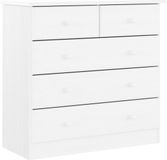 vidaXL Ladekast ALTA Wit 77x35x73 cm Massief Grenenhout