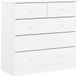 vidaXL Ladekast ALTA Wit 77x35x73 cm Massief Grenenhout