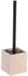 Tendance WC/toiletborstel in houder - creme - kunststeen - polyresin - 10 x 37 cm