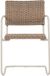 Hioshop Camille fauteuil rotin synthétique naturel, gris