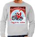 Bellatio Decorations Bol Foute Kersttrui / sweater - No presents for kids only for me suckers - motorliefhebber / motorrijder / motor fan grijs voor heren - kerstkleding / kerst outfit S