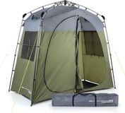 Where Tomorrow Pop-up douchetent voor 2 personen, campingtoilet en kleedcabine voor outdoor en festival, licht en waterdicht, mobiele douche met scheidingswand, werptent bivak