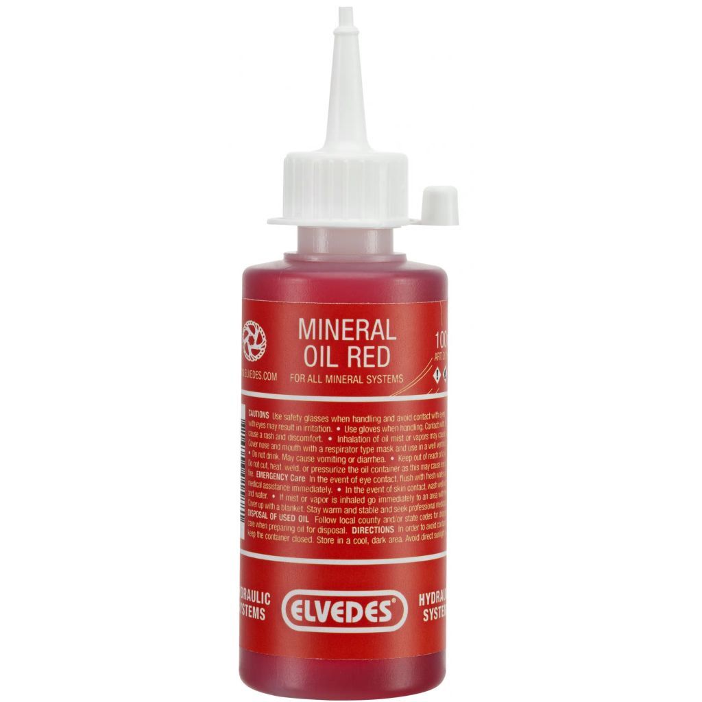 Elvedes rode mineraal olie 100 ml rood