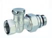 Giacomini Valve de pied droite 1/2" - Vanne de retour de radiateur Chrome - R17X033