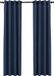 vidaXL Gordijnen linnen-look verduisterend ogen 2 stuks 140x225 cm blauw
