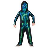 Rubies Kostuum Kinderen Neon Groen Skelet 7-8 Jaar