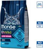 Monge Natural Superpremium BWild - Kattenbrokken - Adult laag in granen - Ansjovis - 10 kg