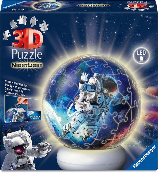 Ravensburger Astronauten 3D Puzzel-Ball Nachtlicht