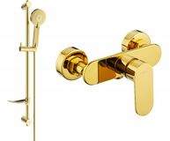 Mexen Milo DF40 robinet de douche avec ensemble de douche, or