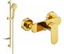 Mexen Milo DF40 robinet de douche avec ensemble de douche, or
