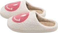 JAXY Smiley Slippers - Smiley Pantoffels - Maat 41-42 - Roze