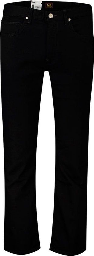 Lee Brooklyn Straight Jeans - Zwart - Heren - Maat W33/L34