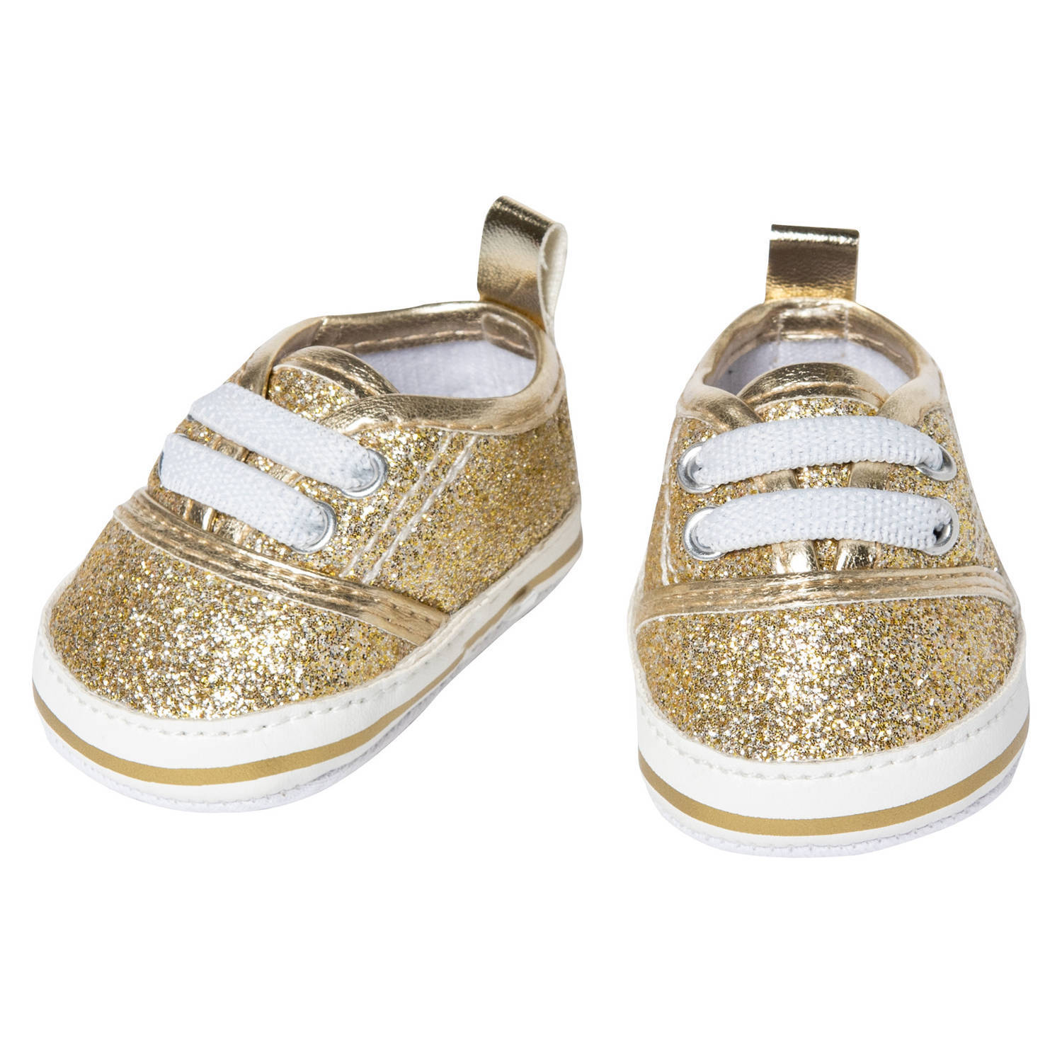 Heless Poppenschoenen Junior 38-45 Cm Goud/wit