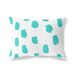 BonaMaison Turkoois-Wit Decoratieve Kussensloop, Kussenhoezen Bank, Decoratieve Kussenhoesjes, Kussensloop; Sofa, Slaapkamer, Kantoor, Auto 45x60 Cm - Ontworpen en vervaardigd in Turkije