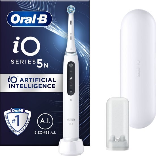 Oral-B iO 5N Elektrische tandenborstel, Bluetooth, wit