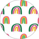 Bonateks Ronde digitaal bedrukte muismat, antislip onderkant, voor kantoor en thuis, diameter: 22 cm