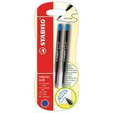 Stabilo Recharge pour stylo à bille - Recharge pour stylo à bille - par ex. pour pointball et SMARTball - 2 pièces - bleu