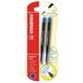 Stabilo Recharge pour stylo à bille - Recharge pour stylo à bille - par ex. pour pointball et SMARTball - 2 pièces - bleu