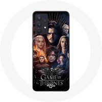 Maniacase Hoesje voor Samsung Galaxy A13 4G / A13 4G Lite Game of Thrones Seizoen 8 De IJzeren Troon The Crew Poster Grey Eagle Logo
