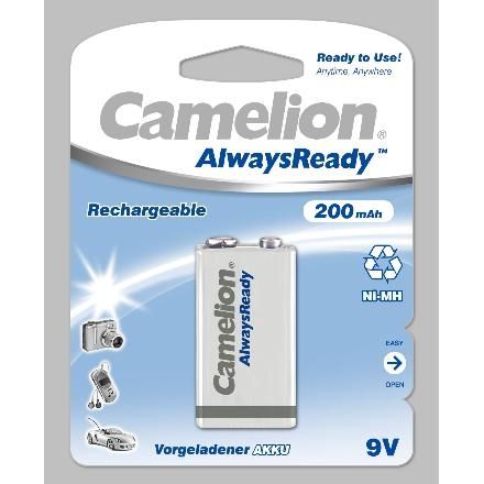 Camelion NH-9V200ARBP1 - 9V oplaadbare batterij - 200 mAh - NiMH