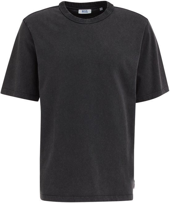 WE Fashion Heren relaxed fit T-shirt met garment dye