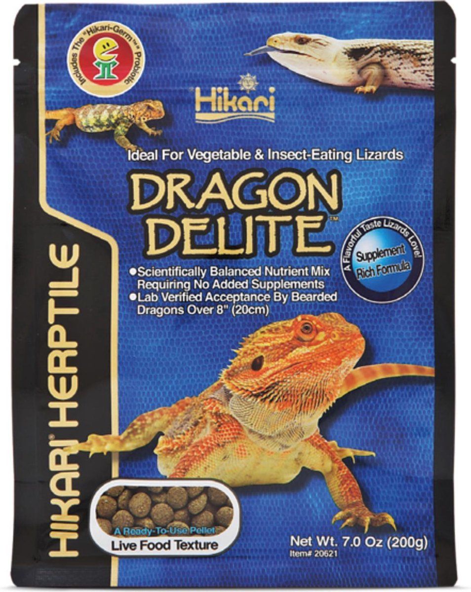 Hikari Herptile Dragon Delite - Reptilenvoer - 200 g