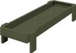 Kippen voederbak Olive Green 80 x 28 x 13.5 cm