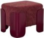 Atmosphera Pouf Mizar rectangulaire 36x38cm rouge