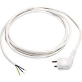 Müller plastic 904001 aansluiting VV-F 3G1, 3 m wit met hoekstekker type 30