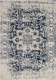 Safavieh Modern Chic Indoor Geweven Vloerkleed, Madison Collectie, MAD603, Creme & Navy, 201 X 279 cm