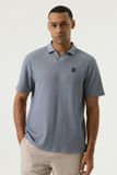Garcia Heren Effen Polo Blauw Korte mouw