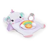 Bright Starts Tummy Time Prop & Play - Eenhoorn - Tapis de jeu - 4 jouets