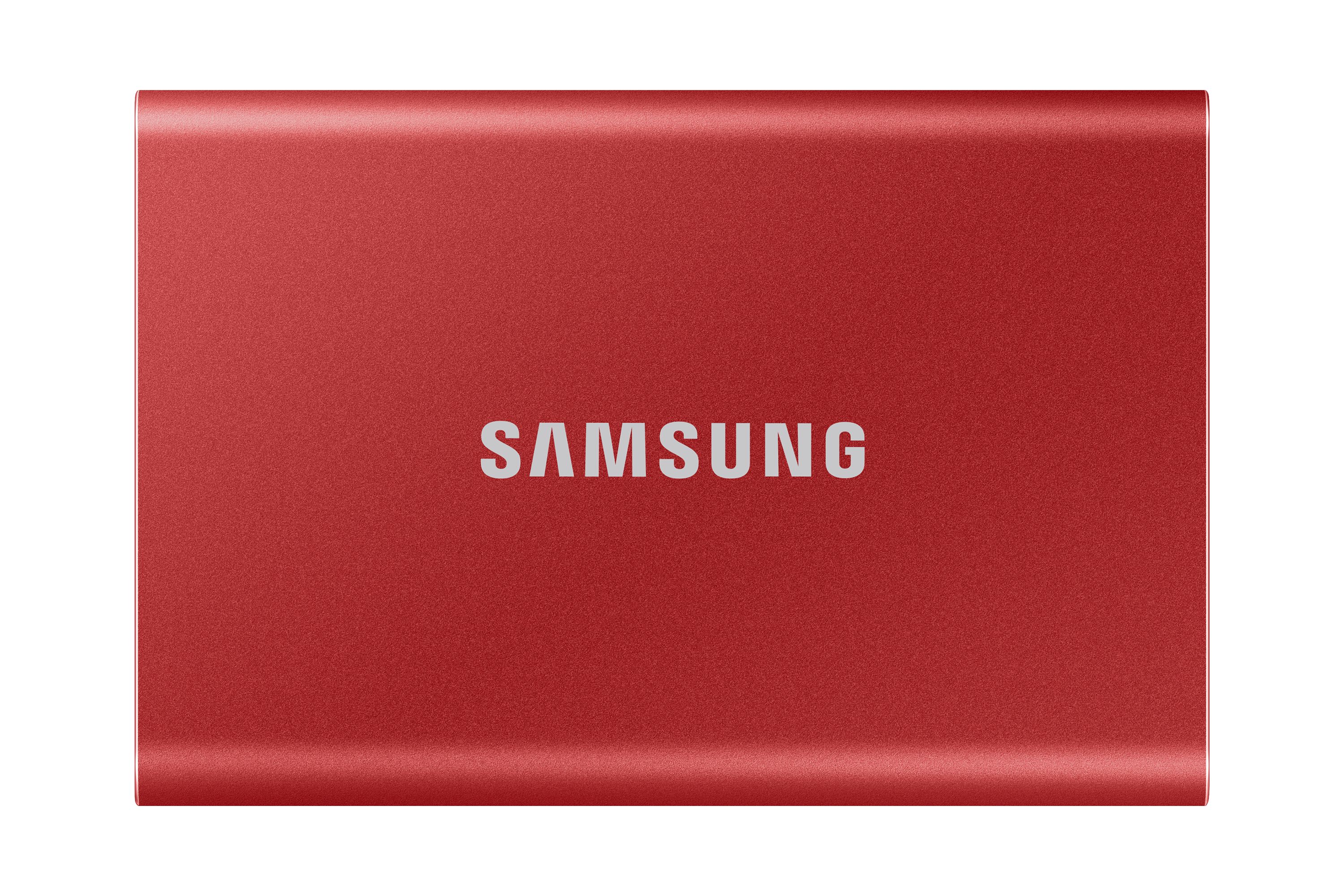 Samsung T7 Portable SSD - 500GB - Red