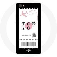 Maniacase Etui voor Huawei P8 Air ticket Tokyo Japan