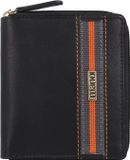 Mano Don Leonardo Portemonnee RFID Leer 10 cm - Dames - Staand formaat - zwart