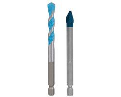 Bosch Professional Bosch EXPERT HEX-9 Hard keramisch + HEX-9 Multi Construction boor Tegelboor 8 mm