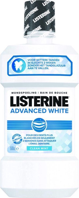 Listerine Advanced White Mild Mondwater - 500ml