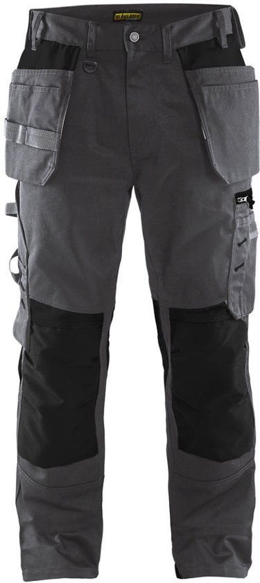 Blåkläder 1555-1860 Werkbroek met spijkerzakken Donkergrijs/Zwart maat 48