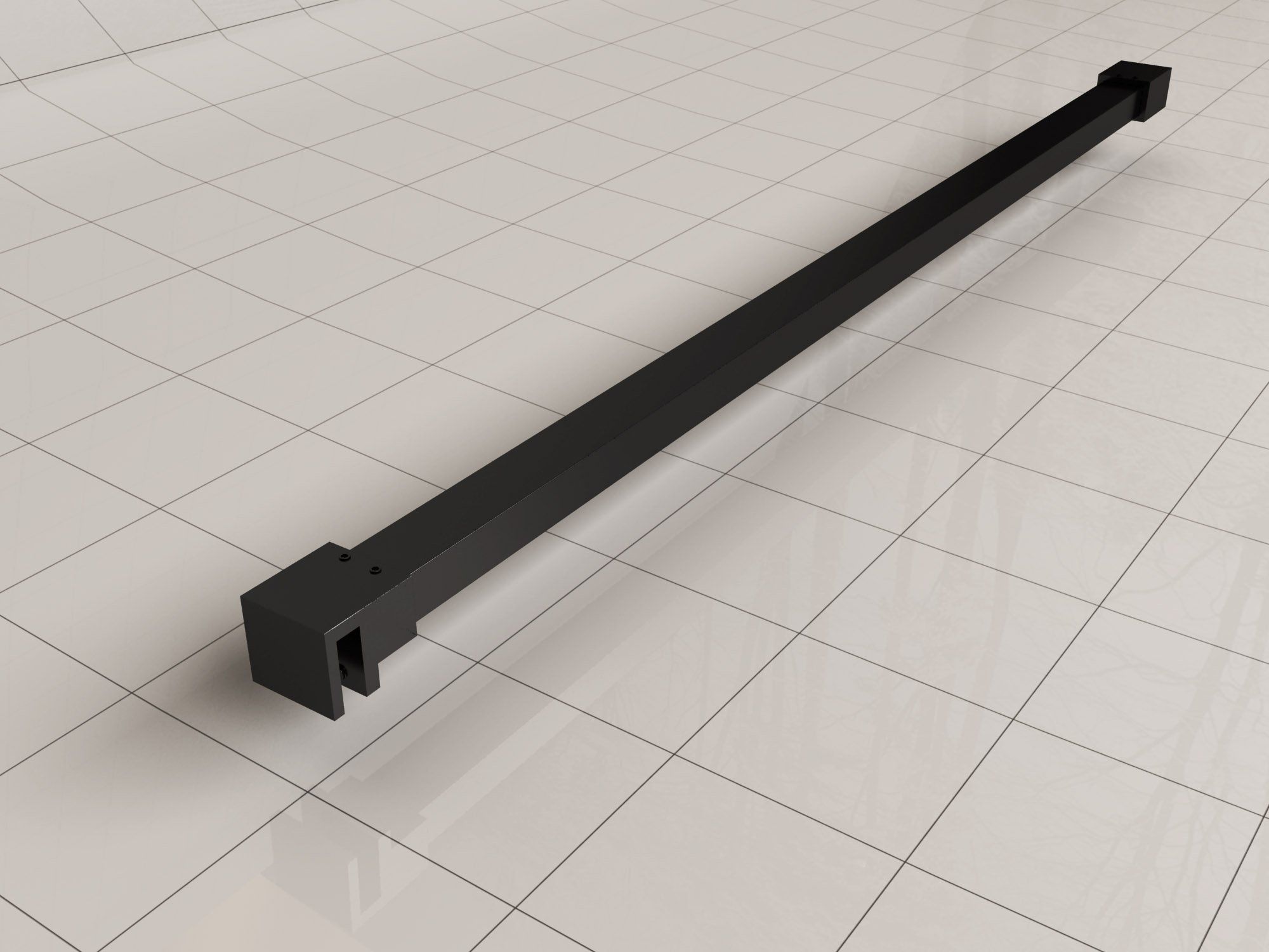 Wiesbaden Slim Stabilisatiestang - 120cm - Mat Zwart
