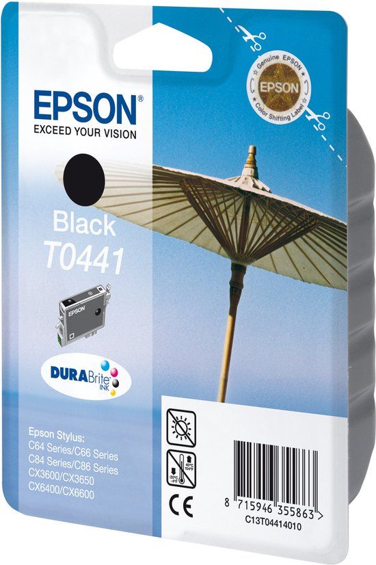 Epson T0441 Black inktcartridge - DURABrite Ink
