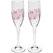 GRUSS & CO Set champagneglazen met echt motief, 20 cl, geschenkdoos, bruiloft, Valentijnsdag, 48570