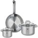 Fackelmann Elo Profi Citrin Set de casseroles Acier inoxydable Gris