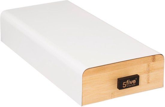 5five Koffie cup/capsule houder/dispenser lade - 30 capsules - Wit