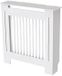 Bolt Edge Radiatorombouw - 78x92 cm - Ombouw rooster - Verticale panelen - MDF - Stijlvol - Wit