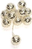 Konstsmide Lichtsnoer Ballen Led 90 Cm Staal Zilver