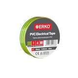 ERKO PVC Isolatietape 19mm x 20m, Geel-Groen