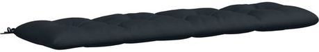 vidaXL Coussin de banc VIANEN 100% Polyester Bleu foncé 200 x 50 x 12 cm