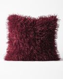 HEMA Housse de coussin 50 x 50 cm duveteuse rouge bordeaux